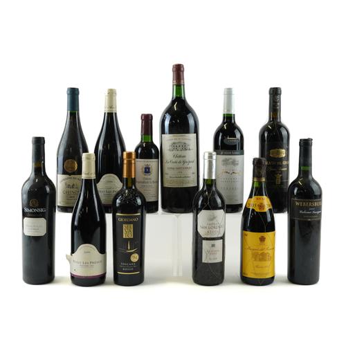 TWELVE BOTTLES RED WINE (12)