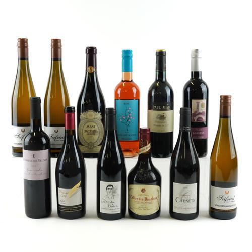 TWELVE BOTTLES MIXED WINE (12)