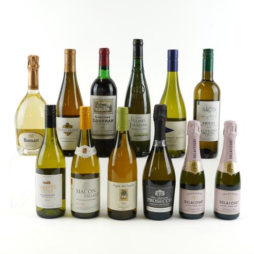 SEVEN BOTTLES WHITE, FOUR SPARKLING AND ONE RED WINE (12)