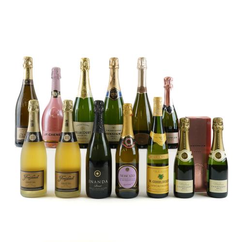 SIX BOTTLES CHAMPAGNE, SIX SPARKLING AND ONE WHITE WINE (13)