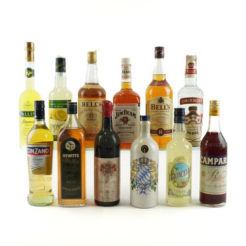 TWELVE BOTTLES VARIOUS SPIRITS AND LIQUEURS (12)