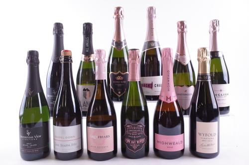 TEN BOTTLES ENGLISH SPARKLING ROSÉ, ONE BLUSH AND ONE RED