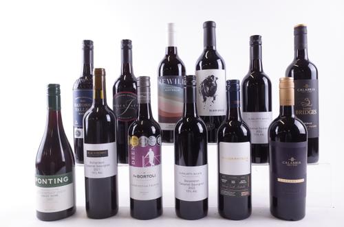 TWELVE BOTTLES AUSTRALIAN RED WINE