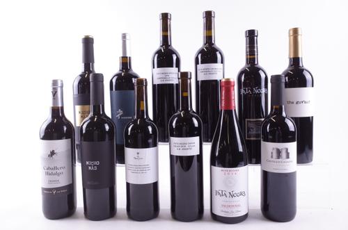 TWELVE BOTTLES SPANISH RED WINE