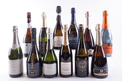 TWELVE BOTTLES SPARKLING WINE