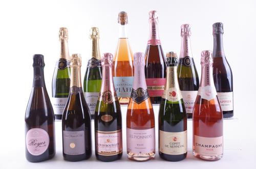 TWELVE BOTTLES ROSÉ CHAMPAGNE