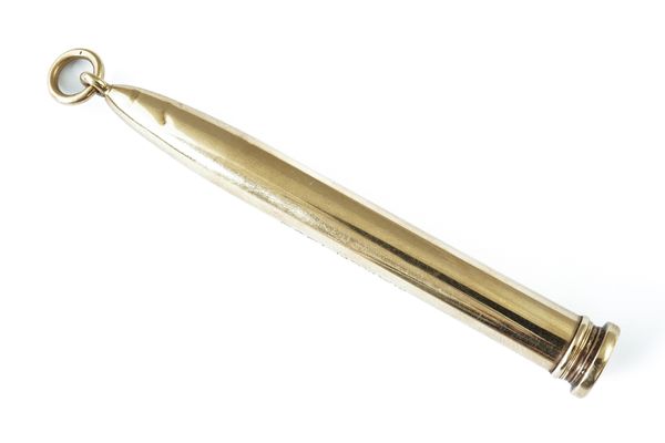 A GOLD CASED PROPELLING PENCIL