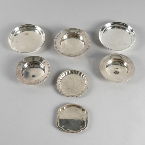 SEVEN SILVER DISHES (7)