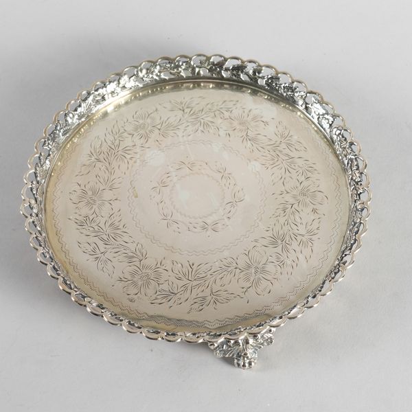 A FOREIGN SHAPED CIRCULAR SALVER