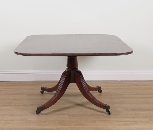 A GEORGE III MAHOGANY SNAP TOP BREAKFAST TABLE