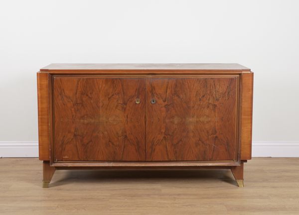 A MID 20TH CENTURY WALNUT SIDEBOARD