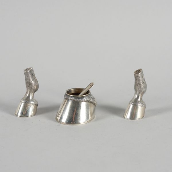 A STERLING CONDIMENT SET (4)