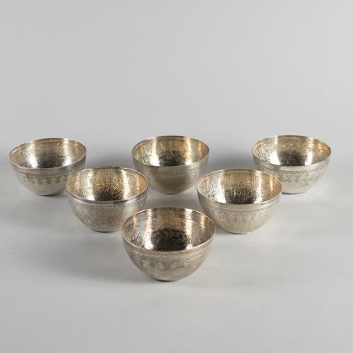 A SET OF SIX EGYPTIAN BOWLS (6)