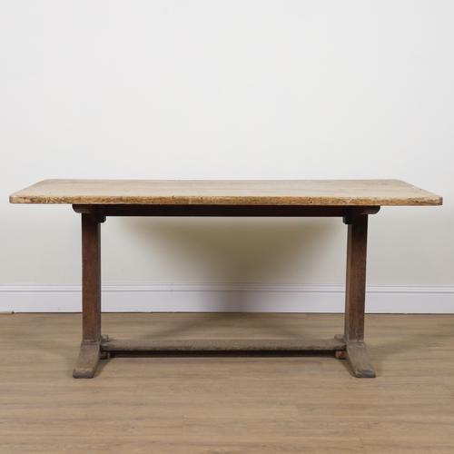A 17TH CENTURY STYLE OAK REFECTORY TABLE