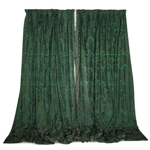A PAIR OF CURTAINS