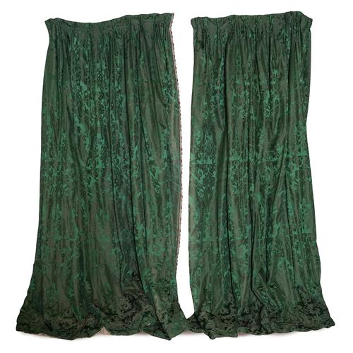 A PAIR OF CURTAINS