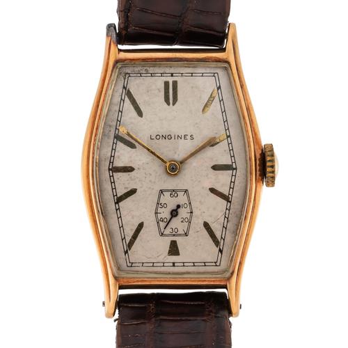 A 14CT GOLD LONGINES WATCH