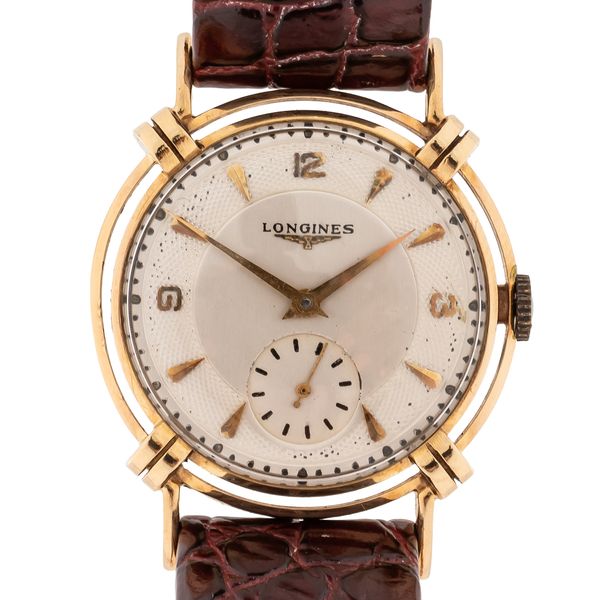 A 14CT GOLD LONGINES WATCH