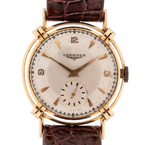 A 14CT GOLD LONGINES WATCH