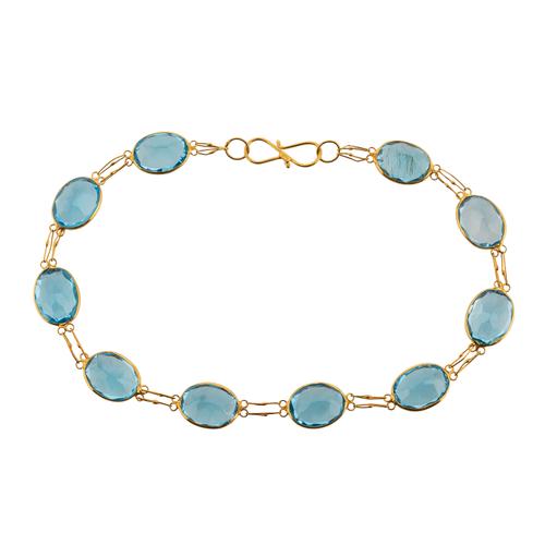 A BLUE TOPAZ BRACELET