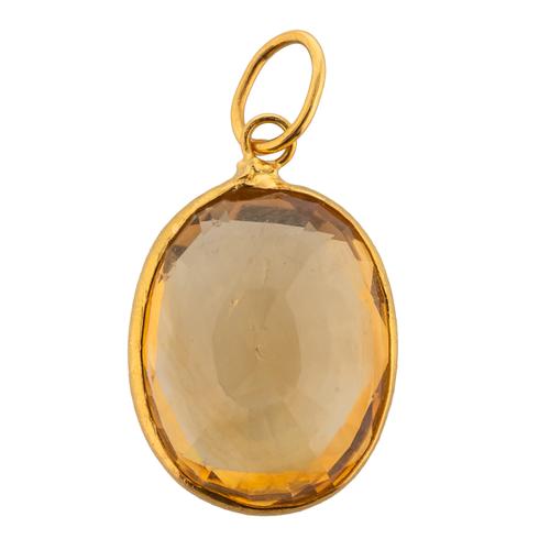 A CITRINE PENDANT