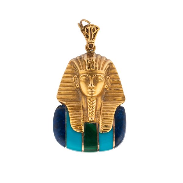 AN PHARAOH MASK PENDANT
