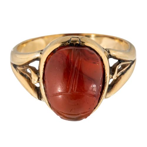 A SCARAB RING