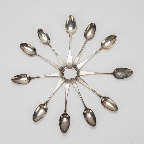 ELEVEN SILVER TABLESPOONS (11)