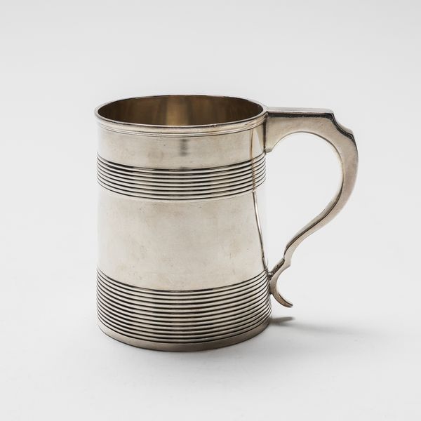 A GEORGE III SILVER MUG