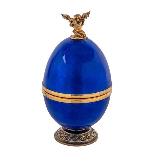 A SARAH FABERGE ST PETERSBURG WINTER SEASONS EGG