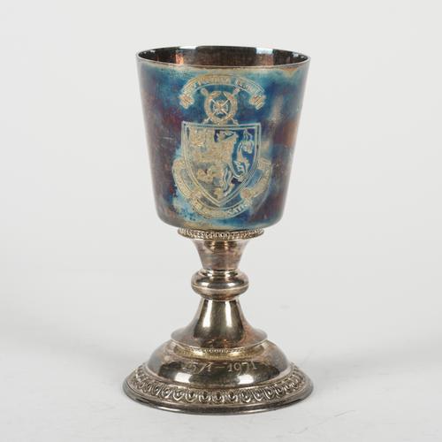A SILVER GOBLET
