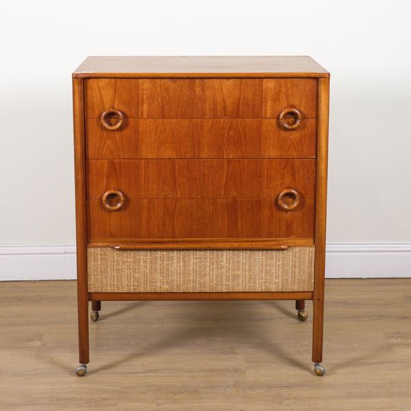 A MID 20TH CENTURY SCOTTISH TEAK CHEST