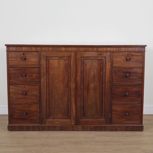 A GEORGE III MAHOGANY SIDEBOARD