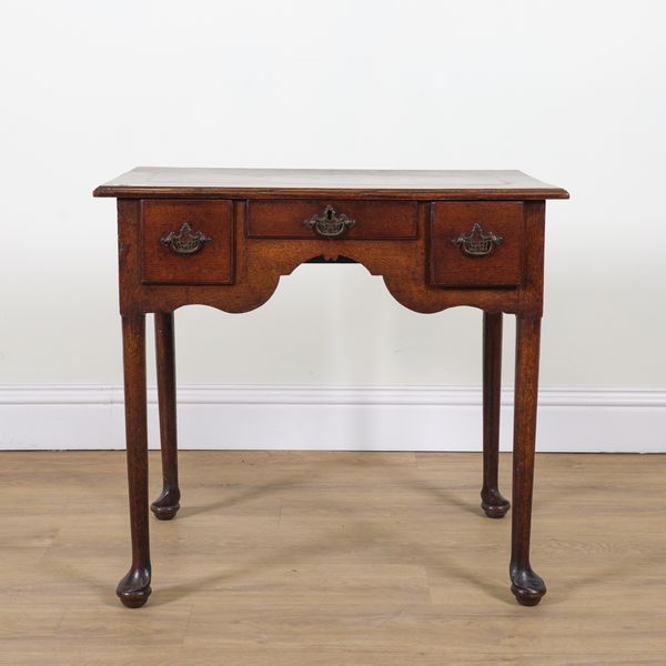 AN 18TH CENTURY OAK LOWBOY