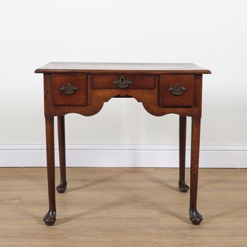 AN 18TH CENTURY OAK LOWBOY
