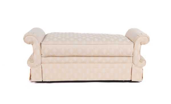 MILLBROOK AND CO; A SCROLL END LIFT-TOP WINDOW SEAT