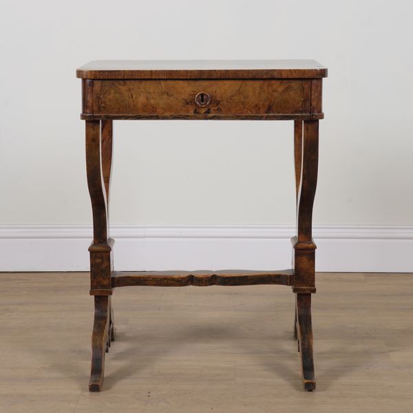 A CHARLES X MAHOGANY SIDE TABLE