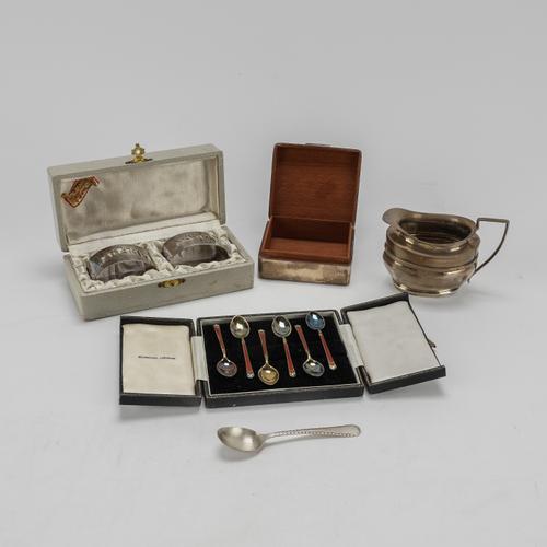 A GROUP OF SILVER AND FRENCH WARES