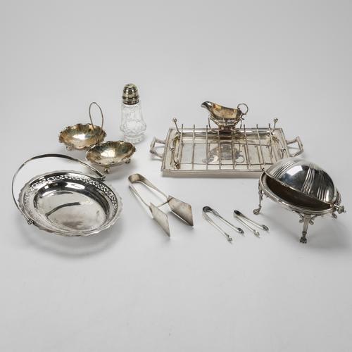 A QUANTITY OF PLATED WARES AND A FEW FURTHER ITEMS