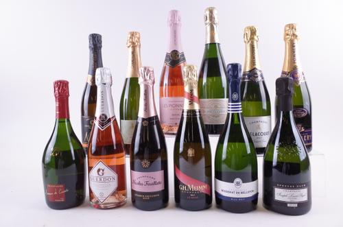 TWELVE BOTTLES CHAMPAGNE