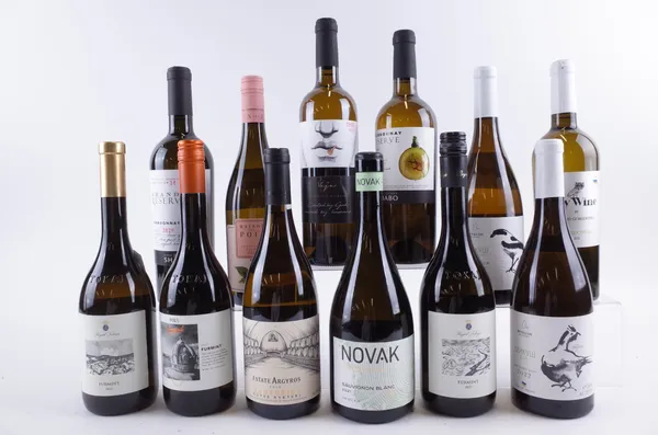 TWELVE BOTTLES UKRAINIAN AND HUNGARIAN WHITE WINE