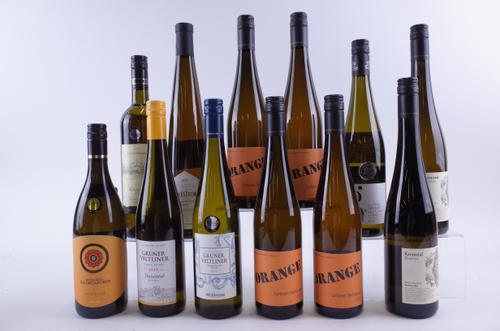 TWELVE BOTTLES AUSTRIAN WHITE AND ORANGE WINE