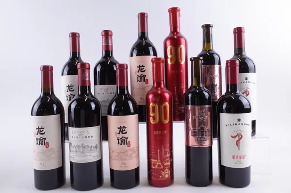 TWELVE BOTTLES CHINESE RED WINE