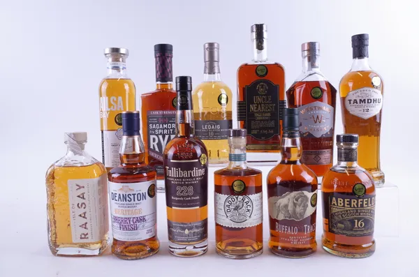 TWELVE BOTTLES WHISKY