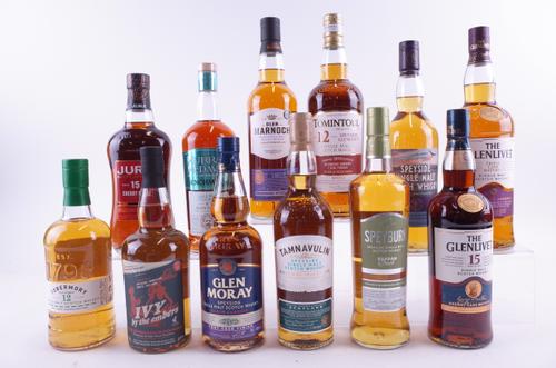 TWELVE BOTTLES SINGLE MALT SCOTCH WHISKY