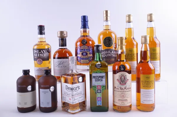 TWELVE BOTTLES BLENDED SCOTCH WHISKY