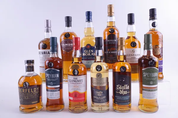 TWELVE BOTTLES SINGLE MALT SCOTCH WHISKY