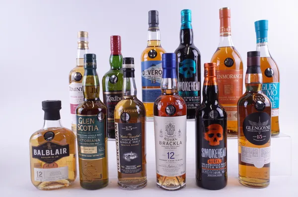 TWELVE BOTTLES SINGLE MALT SCOTCH WHISKY