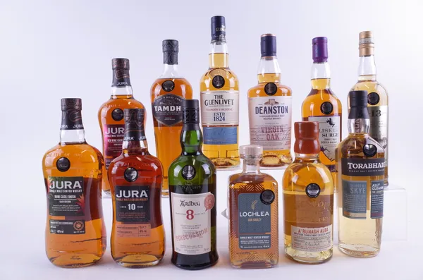 TWELVE BOTTLES SINGLE MALT SCOTCH WHISKY