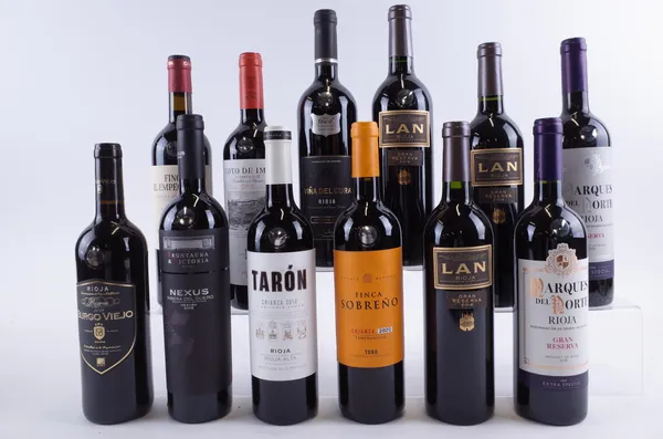 TWELVE BOTTLES SPANISH RED WINE